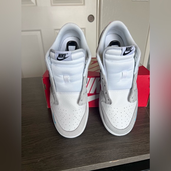 Nike Dunk Low Mini Swoosh - Football Grey Midnight Navy - Picture 4 of 8